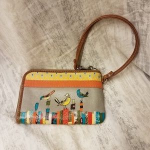 Fossil Key Per 'City Birds' Wristlet